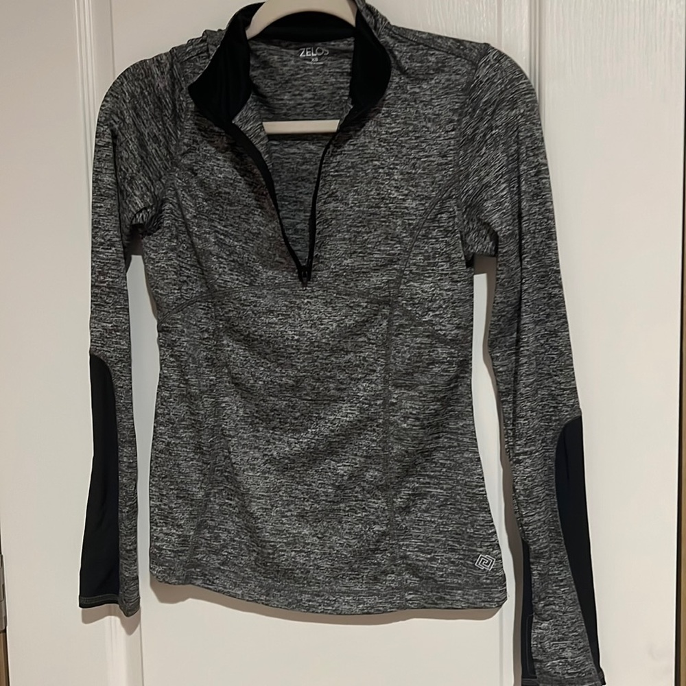 Quarter zip workout jacket